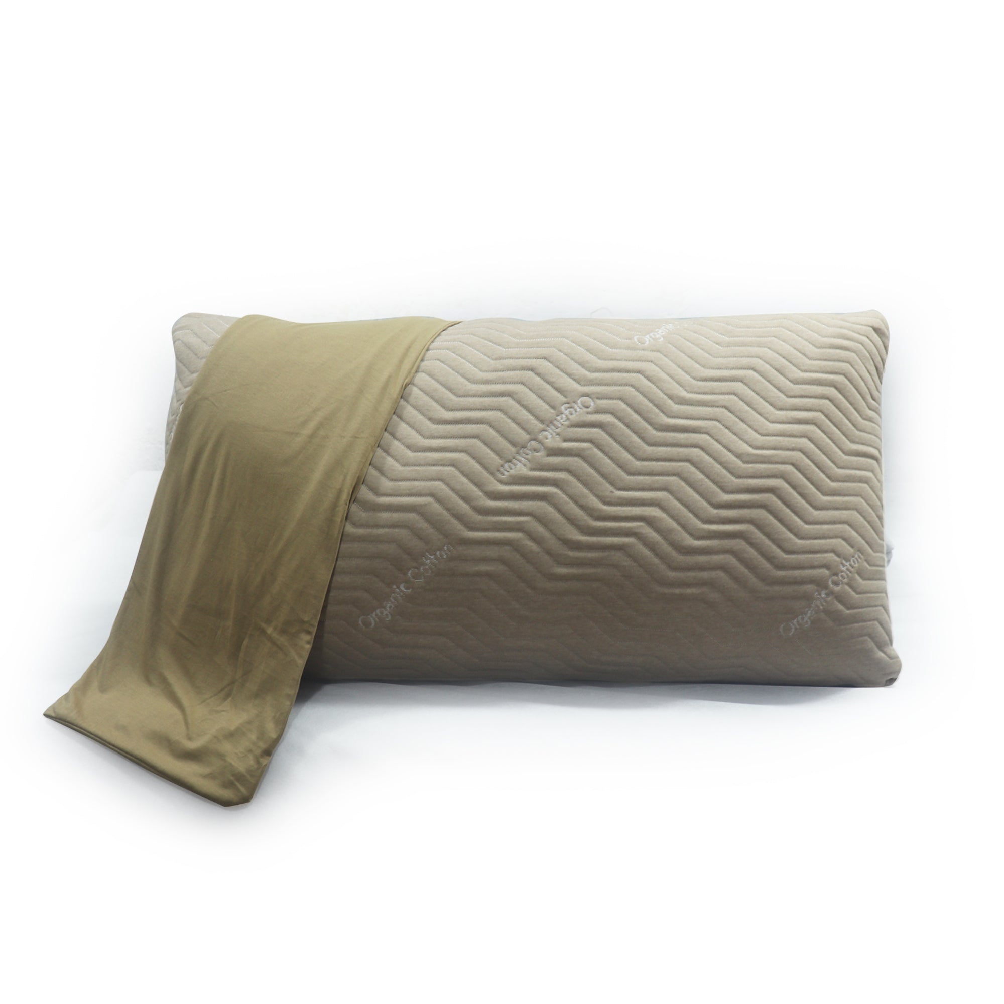 Coozly Weighted Pillow Beige- 20 X 36 inches | All season