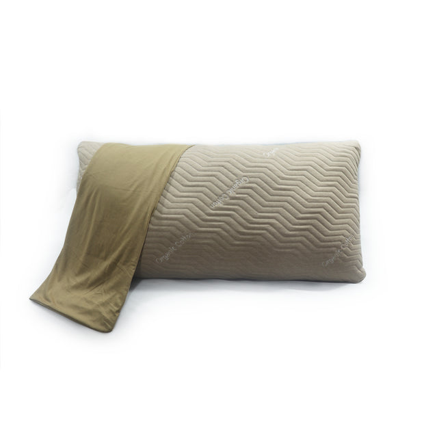 Coozly Weighted Pillow Beige- 20 X 36 inches | All season