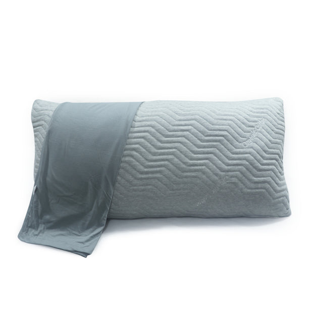 Coozly Weighted Pillow Grey- 20 X 36 inches | All season