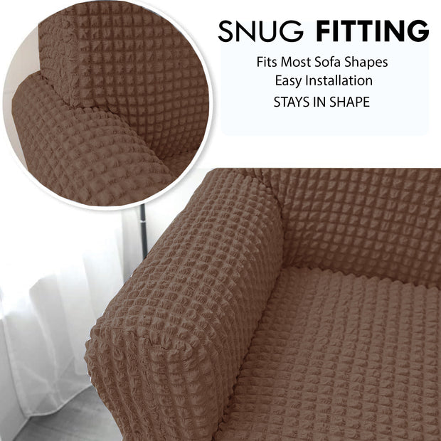 Turkish Bubble Lancom Sofa Covers | Stretchable Sofa Slip Covers