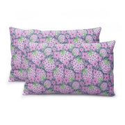 Coozly Set of 2 Quilted Pillow Cases | 100% Cotton Fabric | 45 X 70 Cms | Large Pillow Covers | Quilted Front (Very Berry)