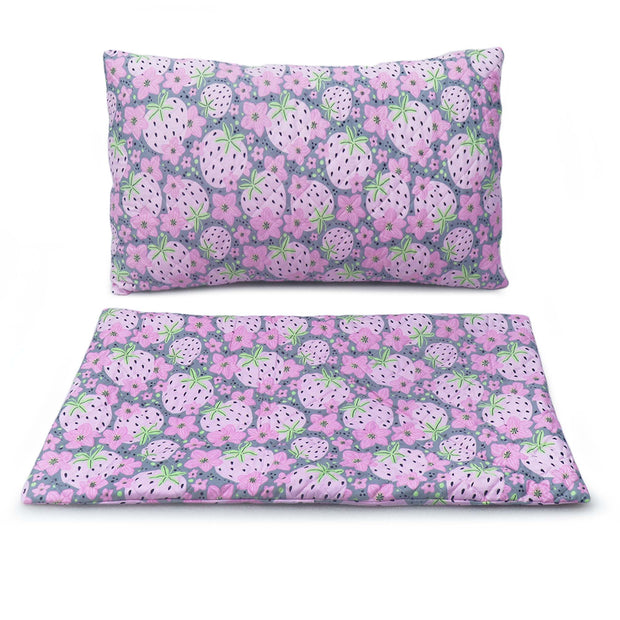Coozly Set of 2 Quilted Pillow Cases | 100% Cotton Fabric | 45 X 70 Cms | Large Pillow Covers | Quilted Front (Very Berry)