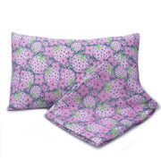 Coozly Set of 2 Quilted Pillow Cases | 100% Cotton Fabric | 45 X 70 Cms | Large Pillow Covers | Quilted Front (Very Berry)