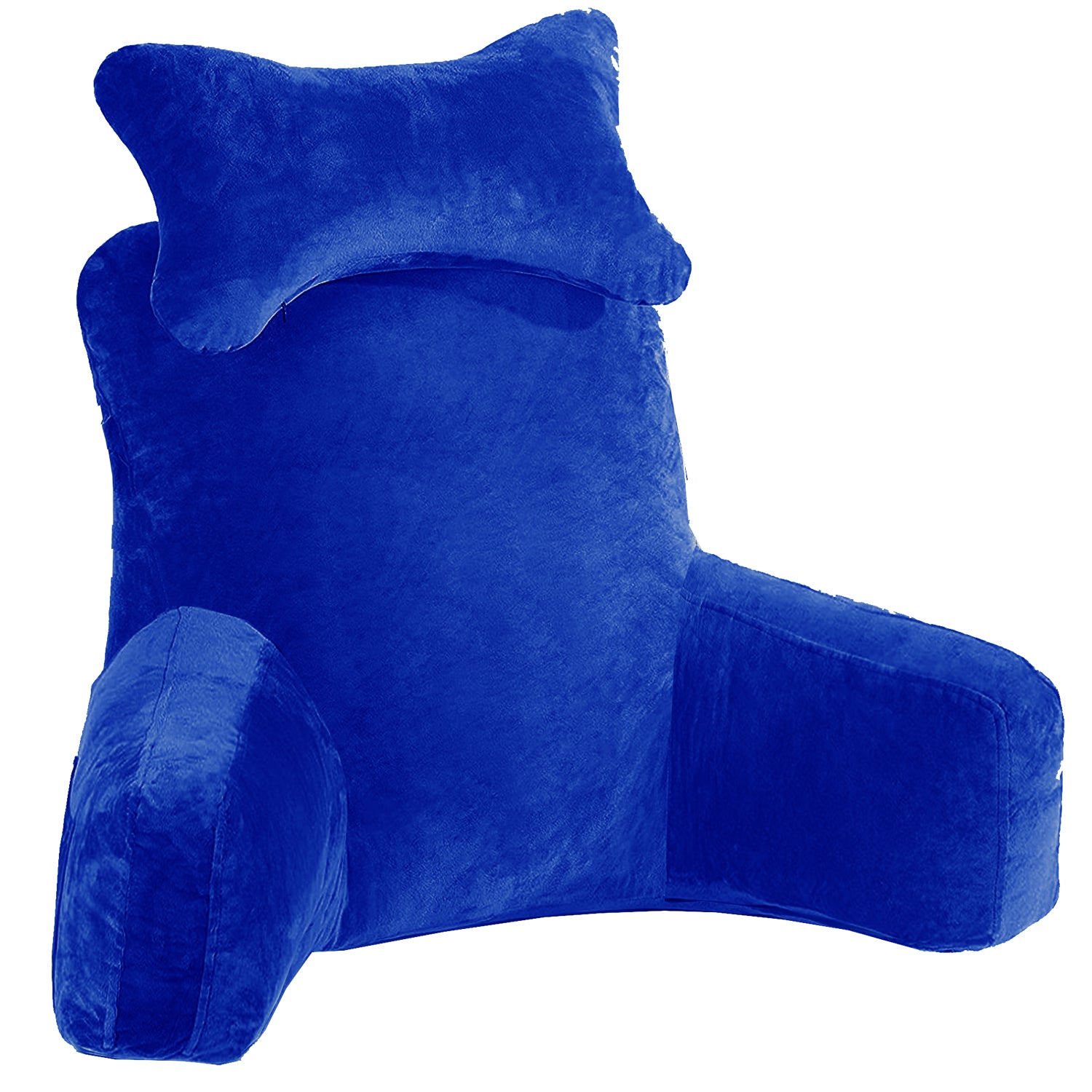 Backrest Pillow with ButterFly Neck Pillow | High Armrest - Royal Blue
