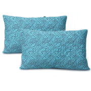Coozly Set of 2 Quilted Pillow Cases | 100% Cotton Fabric | 45 X 70 Cms | Large Pillow Covers | Quilted Front (Tree of Life)