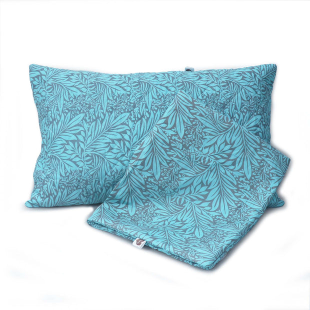Coozly Set of 2 Quilted Pillow Cases | 100% Cotton Fabric | 45 X 70 Cms | Large Pillow Covers | Quilted Front (Tree of Life)