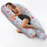 Blue Flora Super Premium U Shape Pregnancy Body Pillow