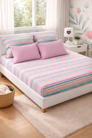 Van Gogh Cotton 200 TC Bedsheet + 4 Pillow Covers