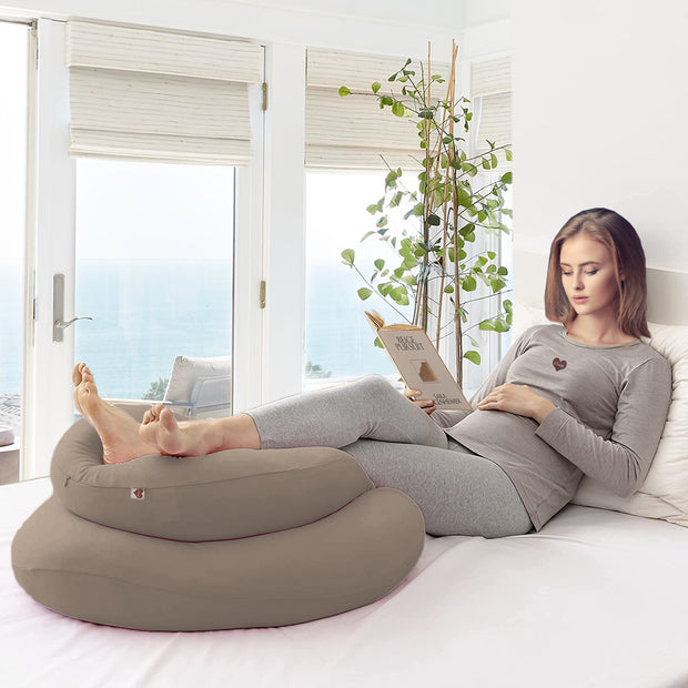 Beige - C Premium LYTE Pregnancy Body Pillow | Maternity Pillow