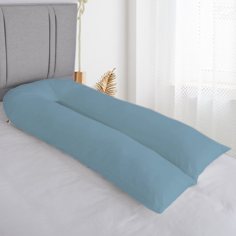 Light Blue-Coozly U Premium LYTE Pregnancy Body Pillow