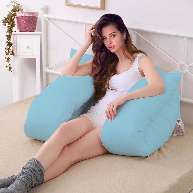 Light Blue-Coozly U Premium LYTE Pregnancy Body Pillow
