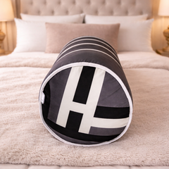 Bolster Pillow With Removable Cover - Geometrica
