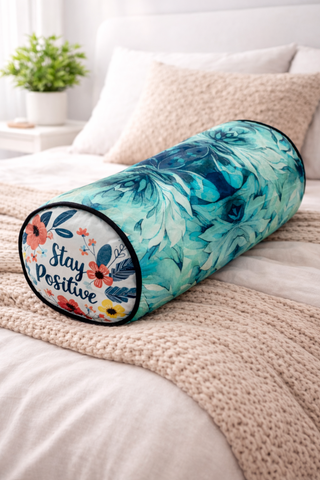 Bolster Pillow With Removable Cover - Stay Strong
