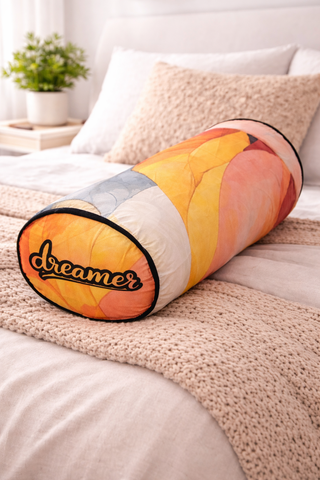 Bolster Pillow With Removable Cover - Dreamer