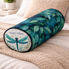 Bolster Pillow With Removable Cover - Cozy Vibes