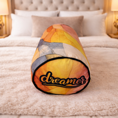 Bolster Pillow With Removable Cover - Dreamer