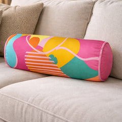Bolster Pillow With Removable Cover - Van Gogh