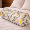 Bolster Pillow With Removable Cover - Yellow Garden