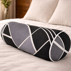 Bolster Pillow With Removable Cover - Geometrica