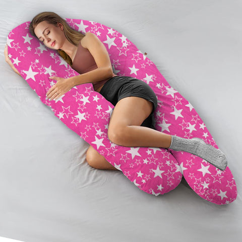 Pink Star Super Premium U Shape Pregnancy Body Pillow