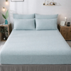 Fitted Cotton Jersey Custom Size BedSheet - LightBlue