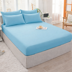 Fitted Cotton Jersey Custom Size BedSheet - Turquoise