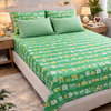 Green Panda 200 TC Bedsheet + 4 Pillow Covers