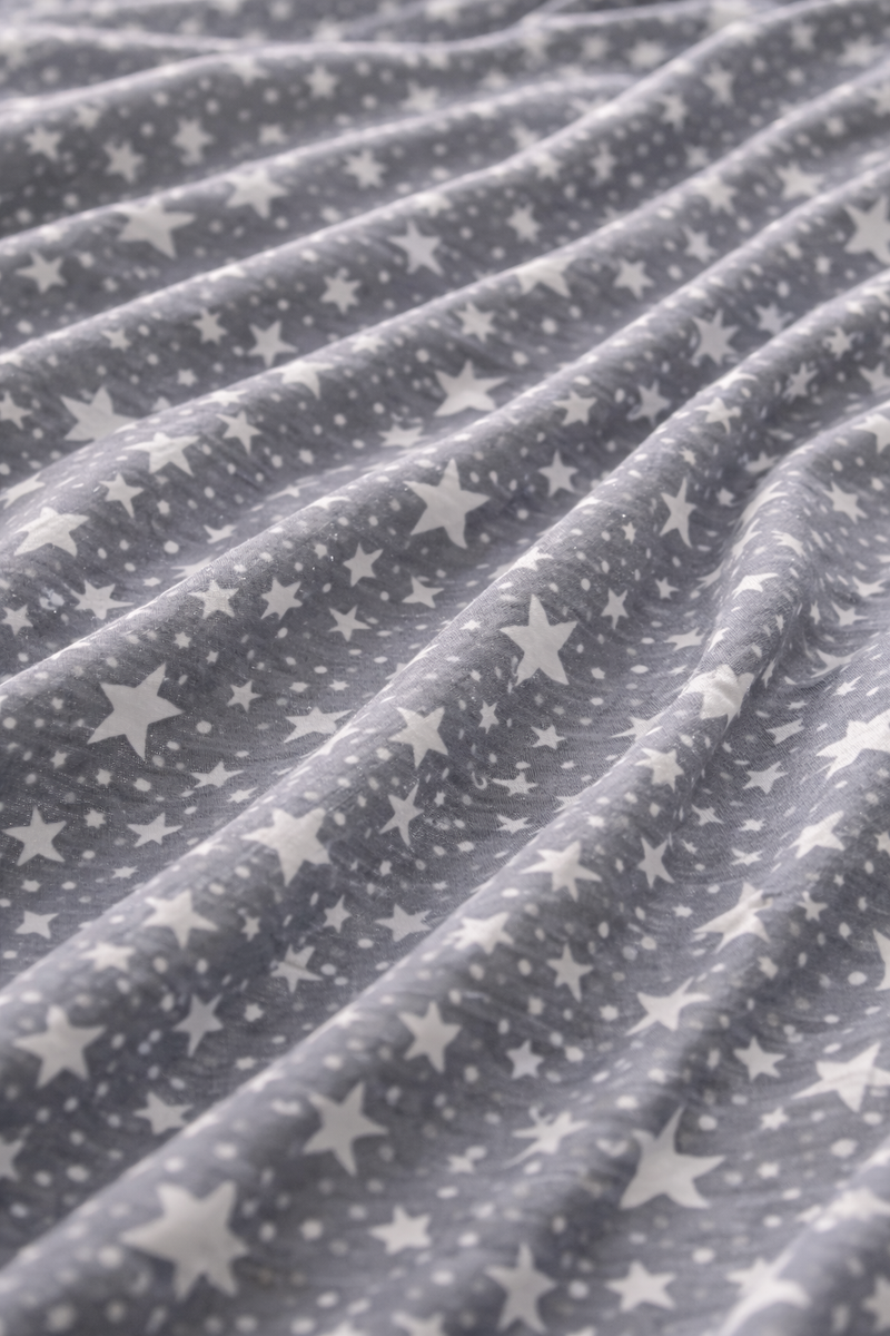 Grey Star Cotton 200 TC Bedsheet + 4 Pillow Covers