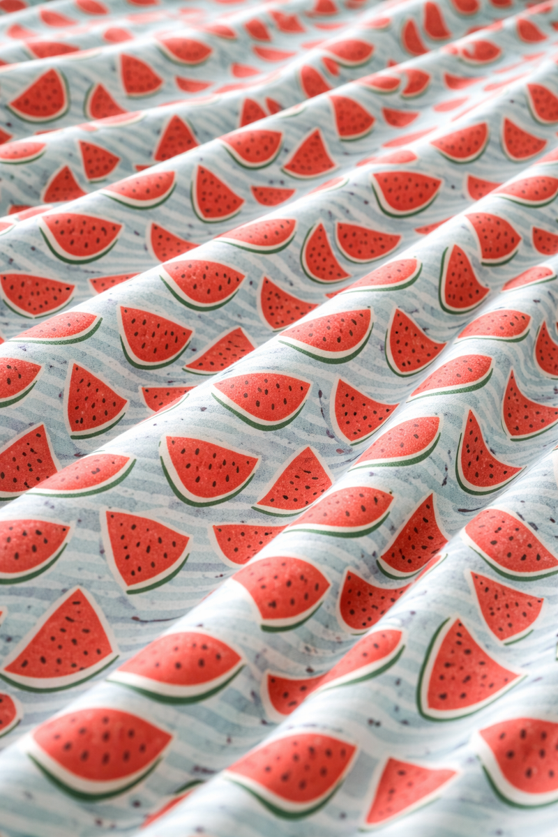 Watermelon 200 TC Bedsheet + 4 Pillow Covers