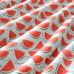 Watermelon 200 TC Bedsheet + 4 Pillow Covers