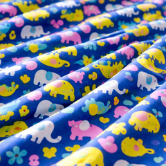 Dancing Elephants 200 TC Bedsheet + 4 Pillow Covers