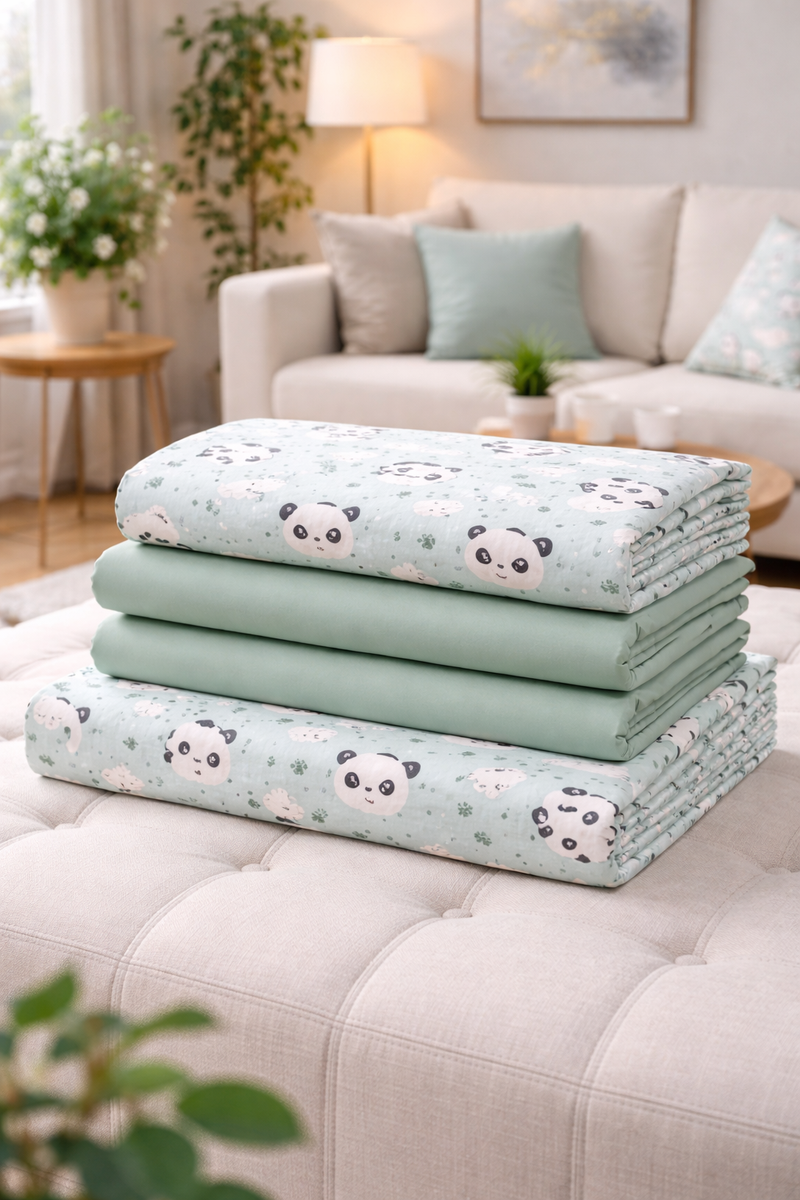Koala 200 TC Bedsheet + 4 Pillow Covers