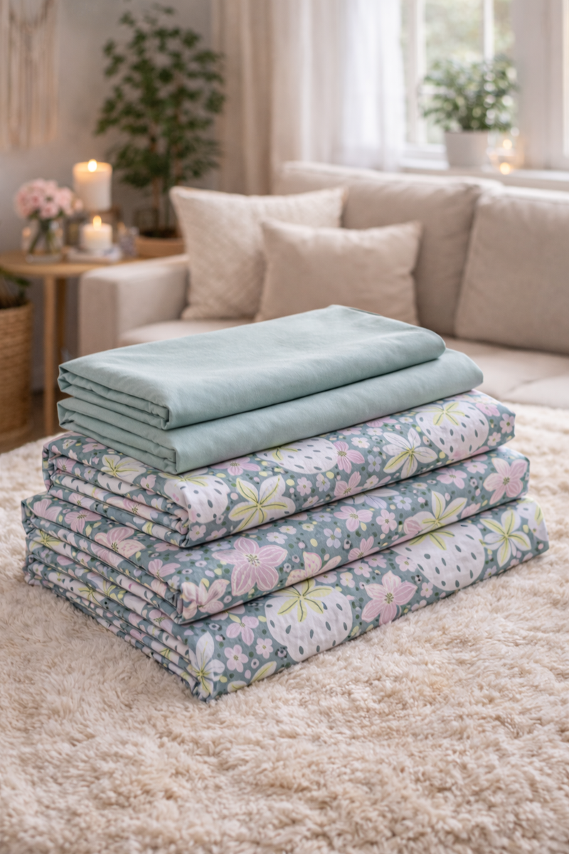 Very Berry 200 TC Bedsheet + 4 Pillow Covers