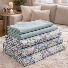 Very Berry 200 TC Bedsheet + 4 Pillow Covers
