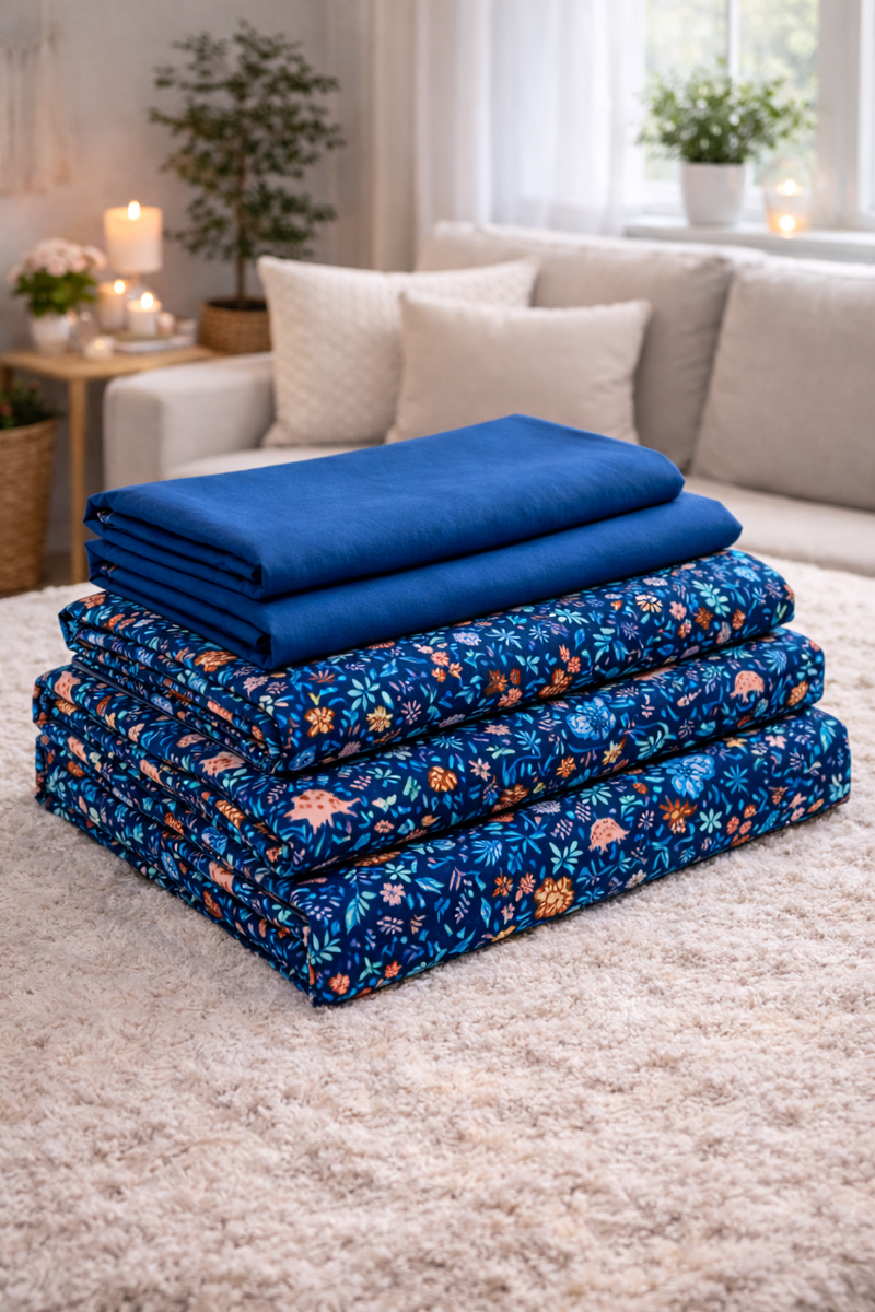 Happy Dino 200 TC Bedsheet + 4 Pillow Covers
