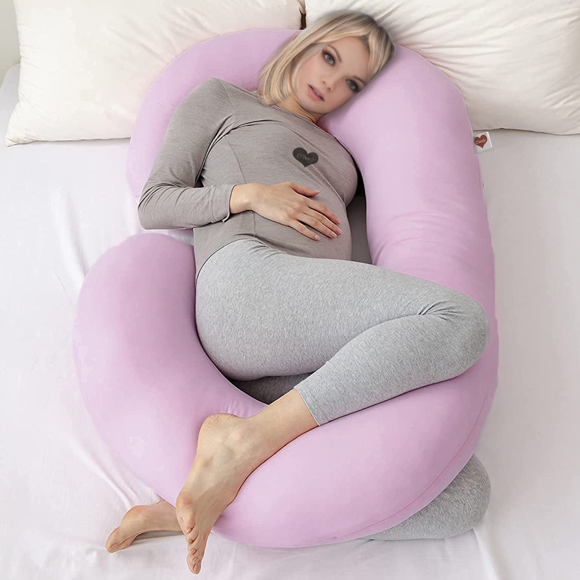 Light Pink - C Premium LYTE Pregnancy Body Pillow | Maternity Pillow