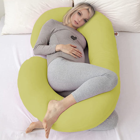 Yellow - C Premium LYTE Pregnancy Body Pillow | Maternity Pillow