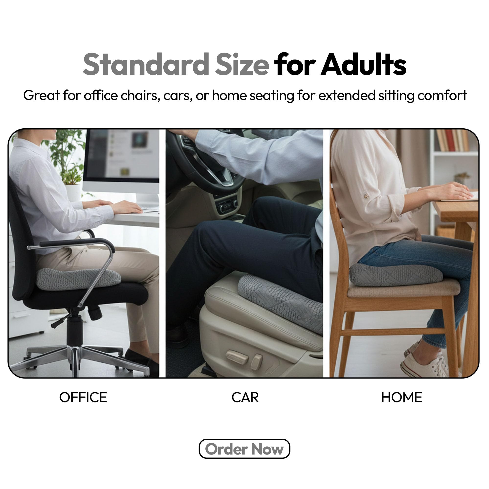 Coccyx Orthopedic Seat Cushions for Relief from Lower Back, Sciatica, Tailbone, Lumbar Pain