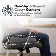 Coccyx Orthopedic Seat Cushions for Relief from Lower Back, Sciatica, Tailbone, Lumbar Pain