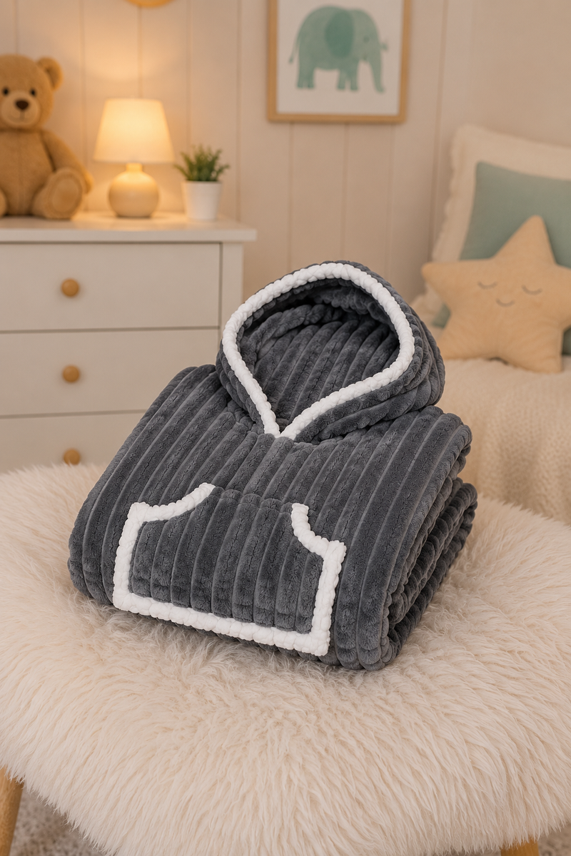 Coozly Premium Wearable Blanket | Ultra Soft Double-Sided Fur Blanket Hoodie | Oversized Hooded Blanket with Pocket | Cozy Lounging & Sleeping Blanket | Baby, Teen & Adult