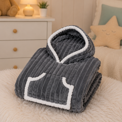 Coozly Premium Wearable Blanket | Ultra Soft Double-Sided Fur Blanket Hoodie | Oversized Hooded Blanket with Pocket | Cozy Lounging & Sleeping Blanket | Baby, Teen & Adult