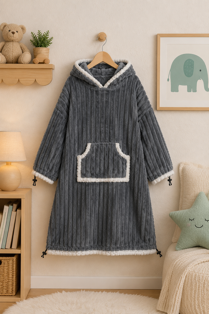 Coozly Premium Wearable Blanket | Ultra Soft Double-Sided Fur Blanket Hoodie | Oversized Hooded Blanket with Pocket | Cozy Lounging & Sleeping Blanket | Baby, Teen & Adult