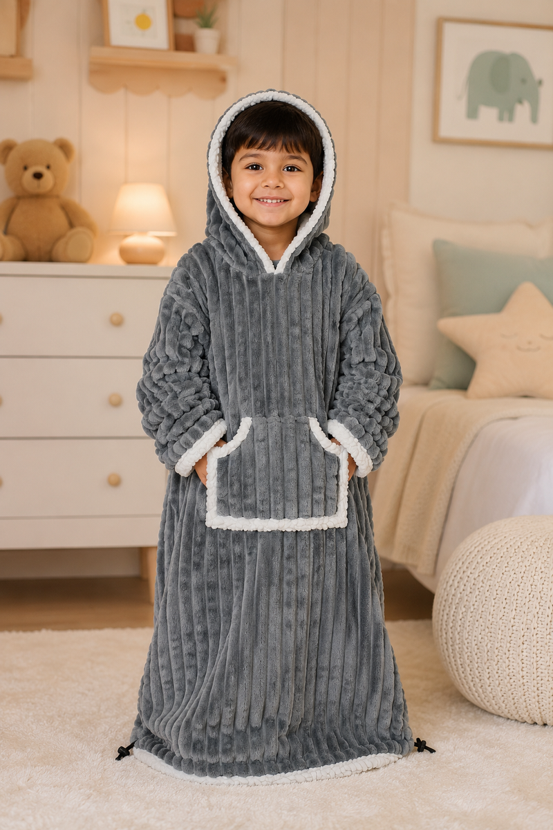 Coozly Premium Wearable Blanket | Ultra Soft Double-Sided Fur Blanket Hoodie | Oversized Hooded Blanket with Pocket | Cozy Lounging & Sleeping Blanket | Baby, Teen & Adult