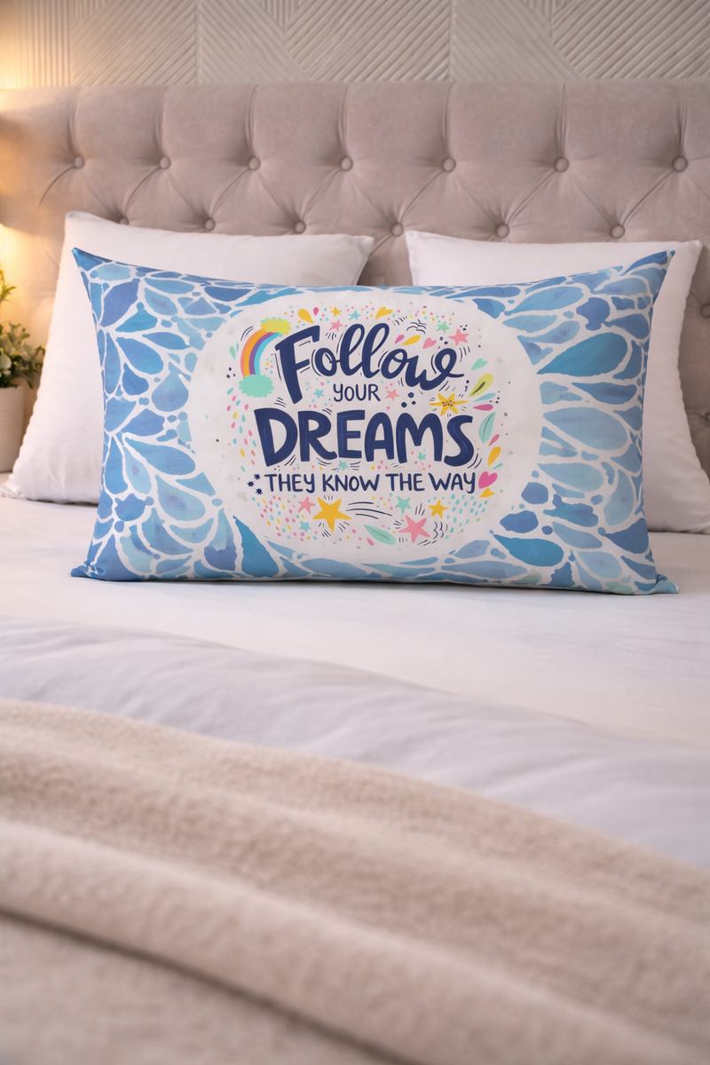 Follow Your Dreams - Coozly Head Pillows - 20 X 30 In