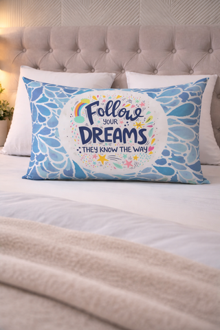 Follow Your Dreams - Coozly Head Pillows - 20 X 30 In