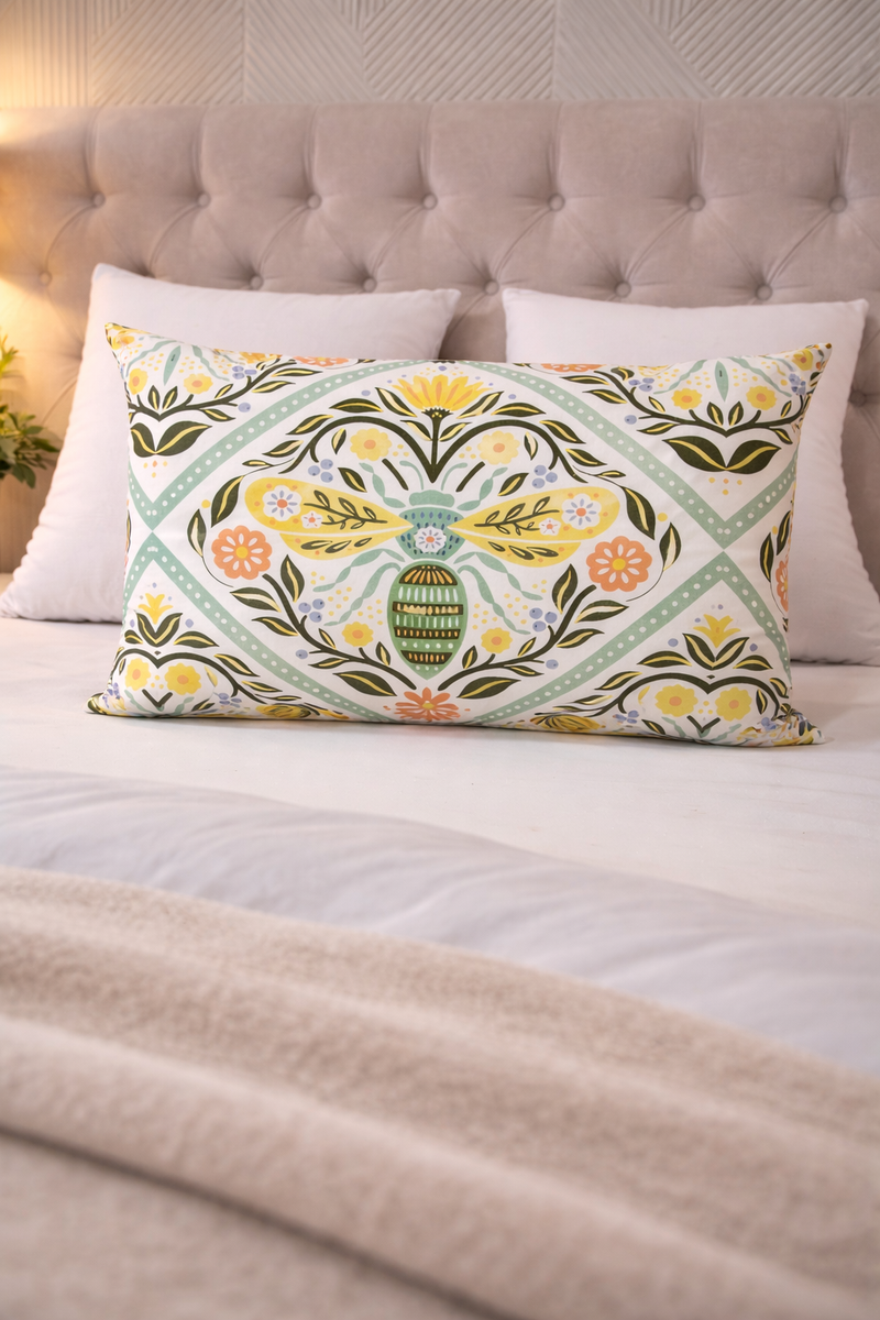 Yellow Butterfly - Coozly Head Pillows - 20 X 30 In