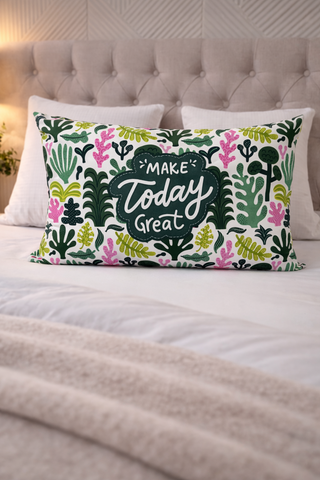 Make Today Great - Coozly Head Pillows - 20 X 30 In