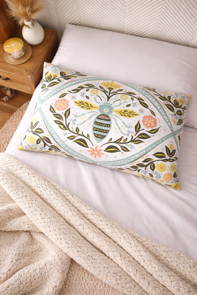 Yellow Butterfly - Coozly Head Pillows - 20 X 30 In