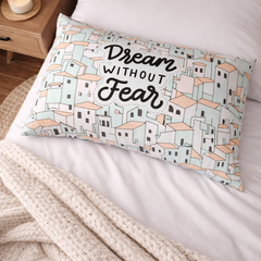 Dream Without Fear - Coozly Head Pillows - 20 X 30 In