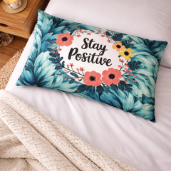 Stay Positive - Coozly Head Pillows - 20 X 30 In